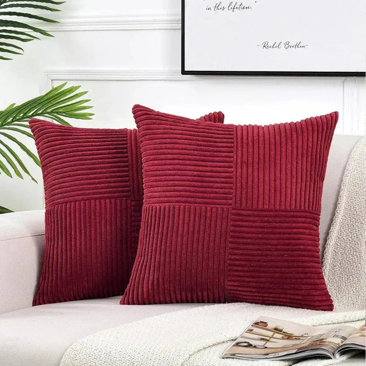 Samt-Kissenbezüge | Luxuriöse Dekokissen für Sofa und Bett 9
