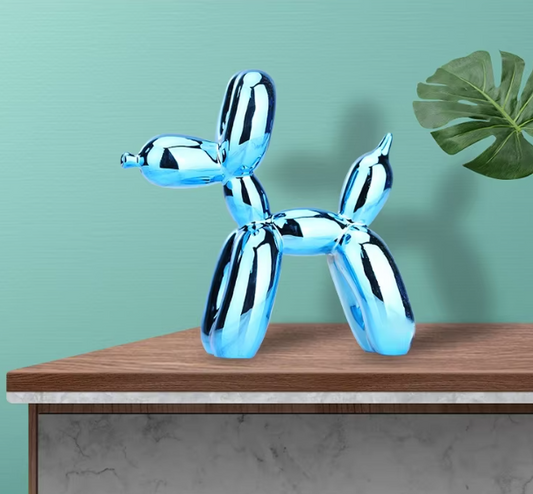 PawZilla Scultura a forma di cane palloncino – Decorazione giocosa per la casa in resina