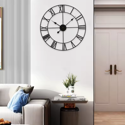 VintageTime | Retro Quarz-Wanduhr – Geräuschlos & Dekorativ