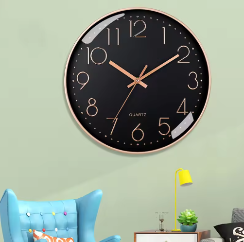 PureTime | 8 Zoll Wanduhr – Geräuschlos & Präzise