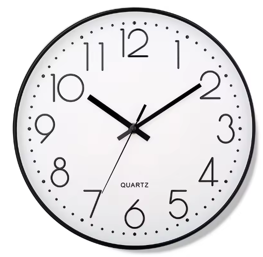 PureTime | Orologio da parete da 8 pollici – Silenzioso e preciso