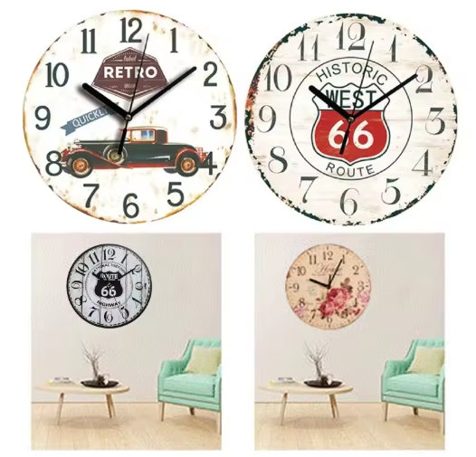 TimelessWood | Stille MDF-Wanduhr – Präzise & Geräuschlos