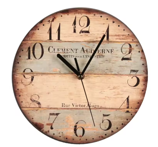 TimelessWood | Stille MDF-Wanduhr – Präzise & Geräuschlos