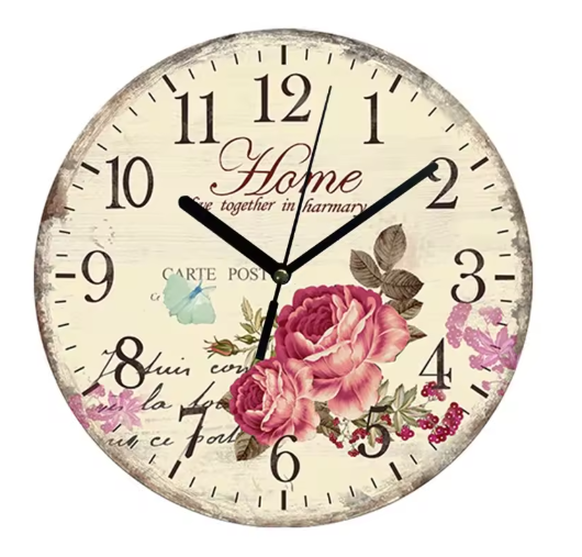 TimelessWood | Stille MDF-Wanduhr – Präzise & Geräuschlos