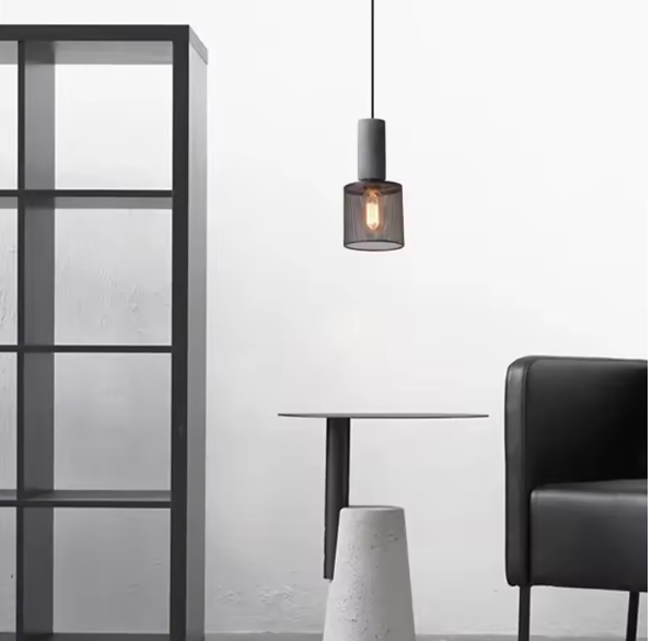 Betono_B | Industrielle LED-Pendelleuchte– Beton & Eisen