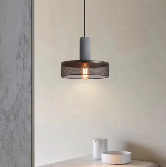 Betono_C | Industrielle LED-Pendelleuchte– Beton & Eisen