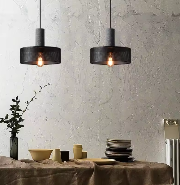 Betono_C | Industrielle LED-Pendelleuchte– Beton & Eisen