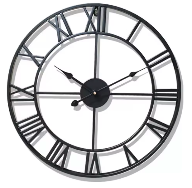 ClassicTime | Quarz-Wanduhr – 3D Design mit Römischen Zahlen