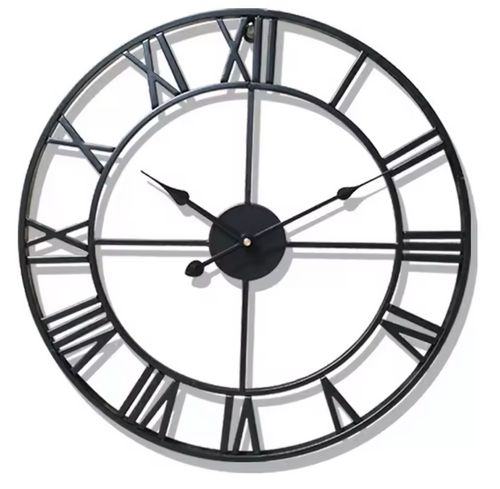 ClassicTime | Quarz-Wanduhr – 3D Design mit Römischen Zahlen