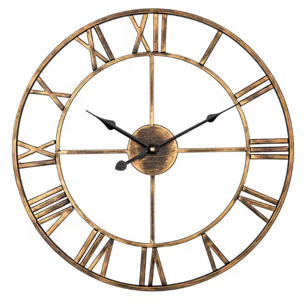 ClassicTime | Quarz-Wanduhr – 3D Design mit Römischen Zahlen