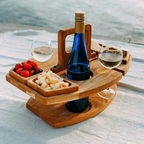 SipBoard | Klappbarer Picknicktisch aus Holz für Outdoor Aktivitäten 0