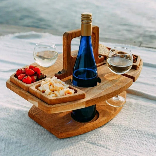 SipBoard | Klappbarer Picknicktisch aus Holz für Outdoor Aktivitäten 0