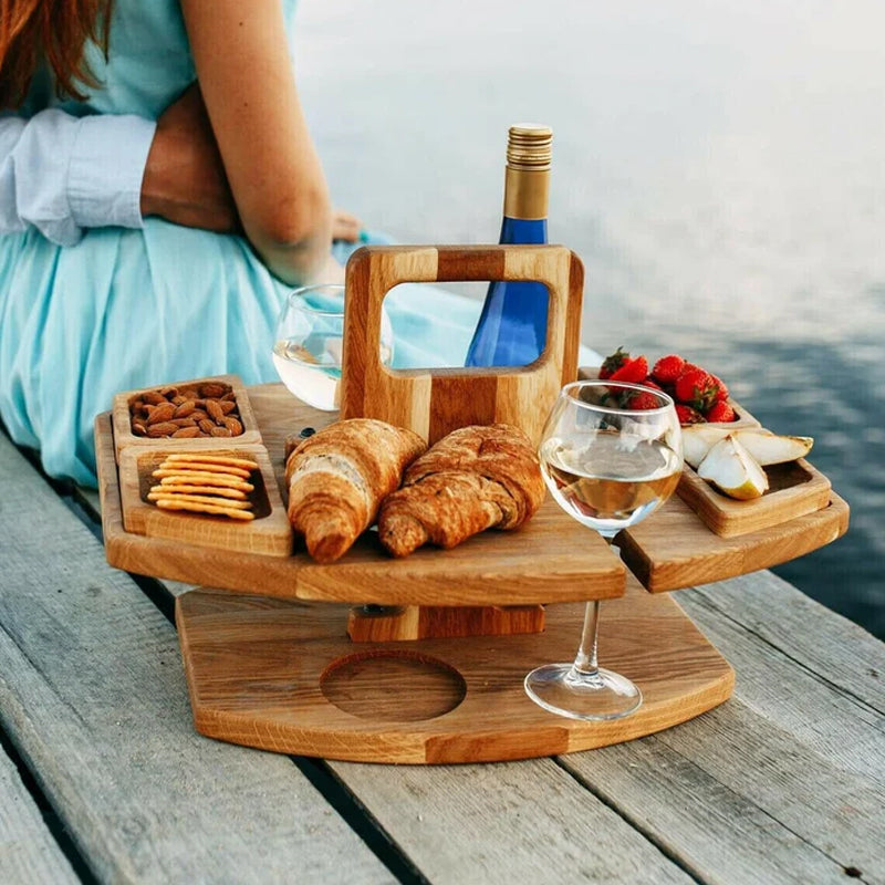 SipBoard | Klappbarer Picknicktisch aus Holz für Outdoor Aktivitäten 2