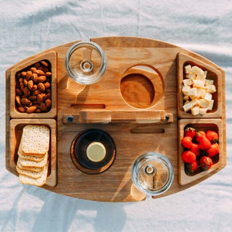 SipBoard | Klappbarer Picknicktisch aus Holz für Outdoor Aktivitäten 4
