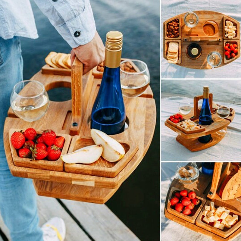 SipBoard | Klappbarer Picknicktisch aus Holz für Outdoor Aktivitäten 5