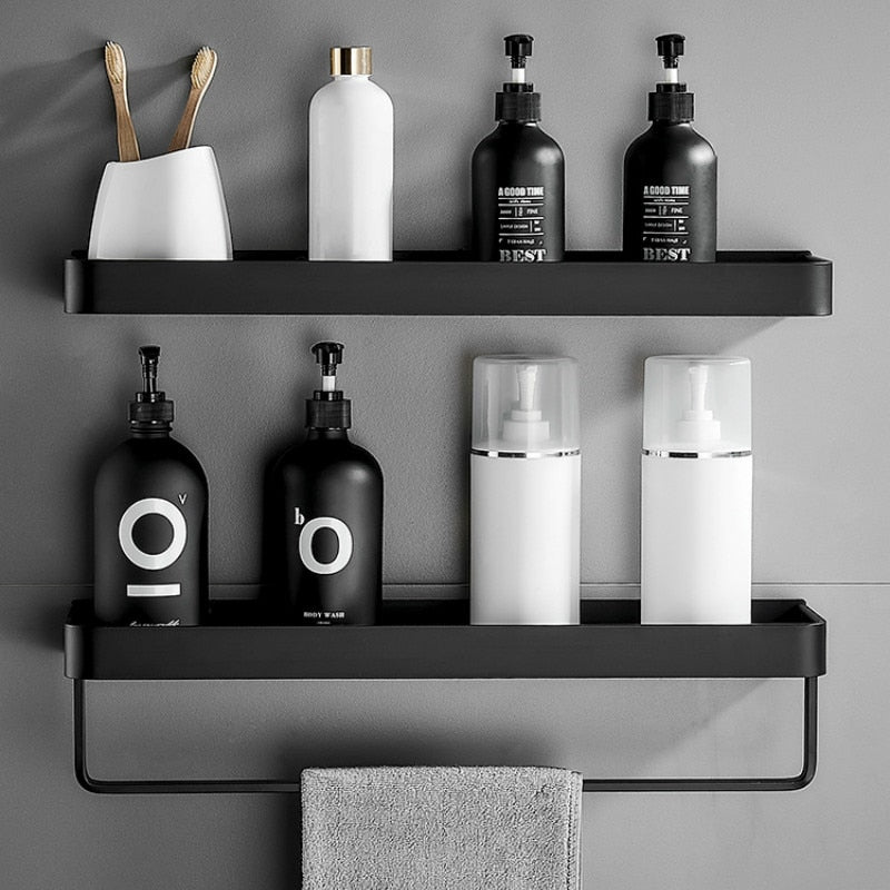 SleekShelf | Badezimmer Ablage Ohne Bohren, Rostbeständig 1
