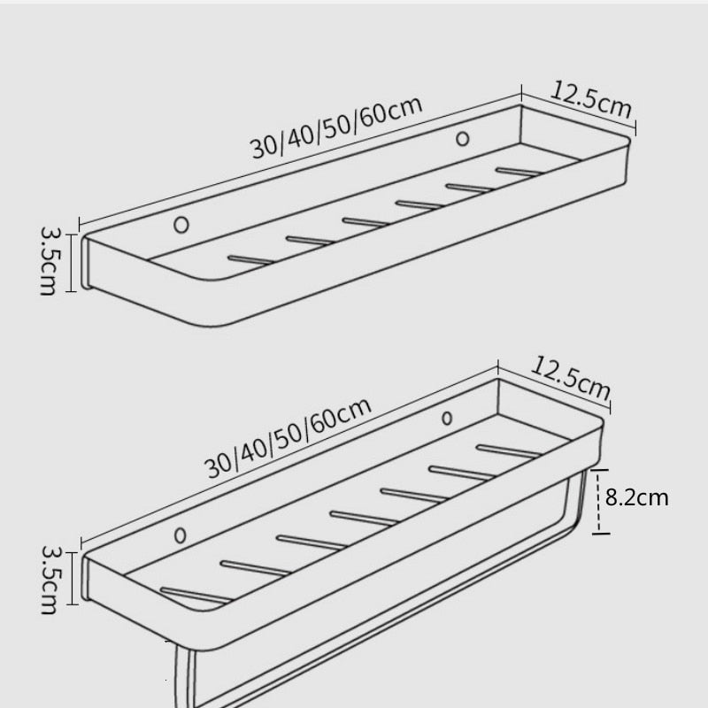 SleekShelf | Badezimmer Ablage Ohne Bohren, Rostbeständig 6