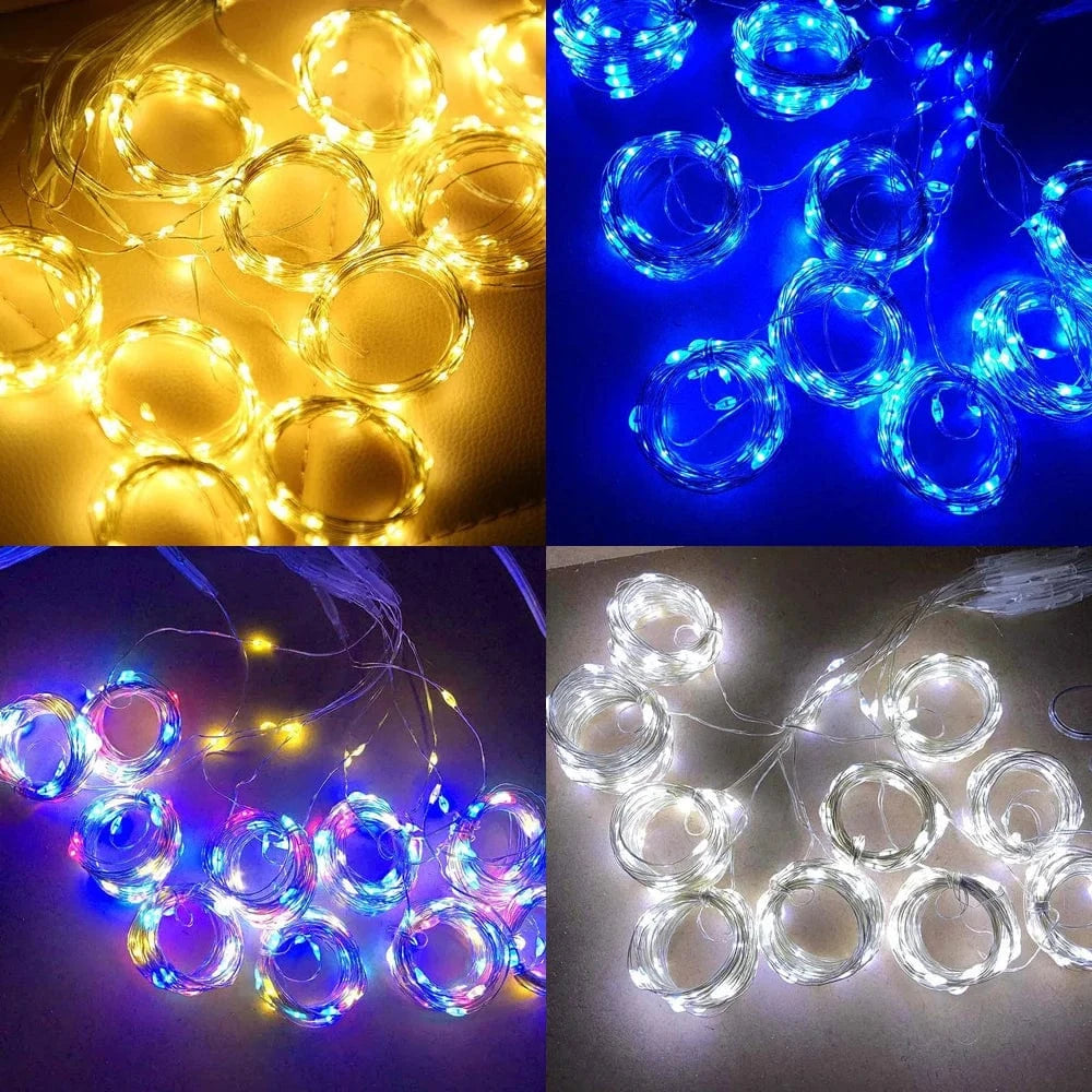 Solar-LED-Vorhangleuchte | Flexible Lichterkette 2