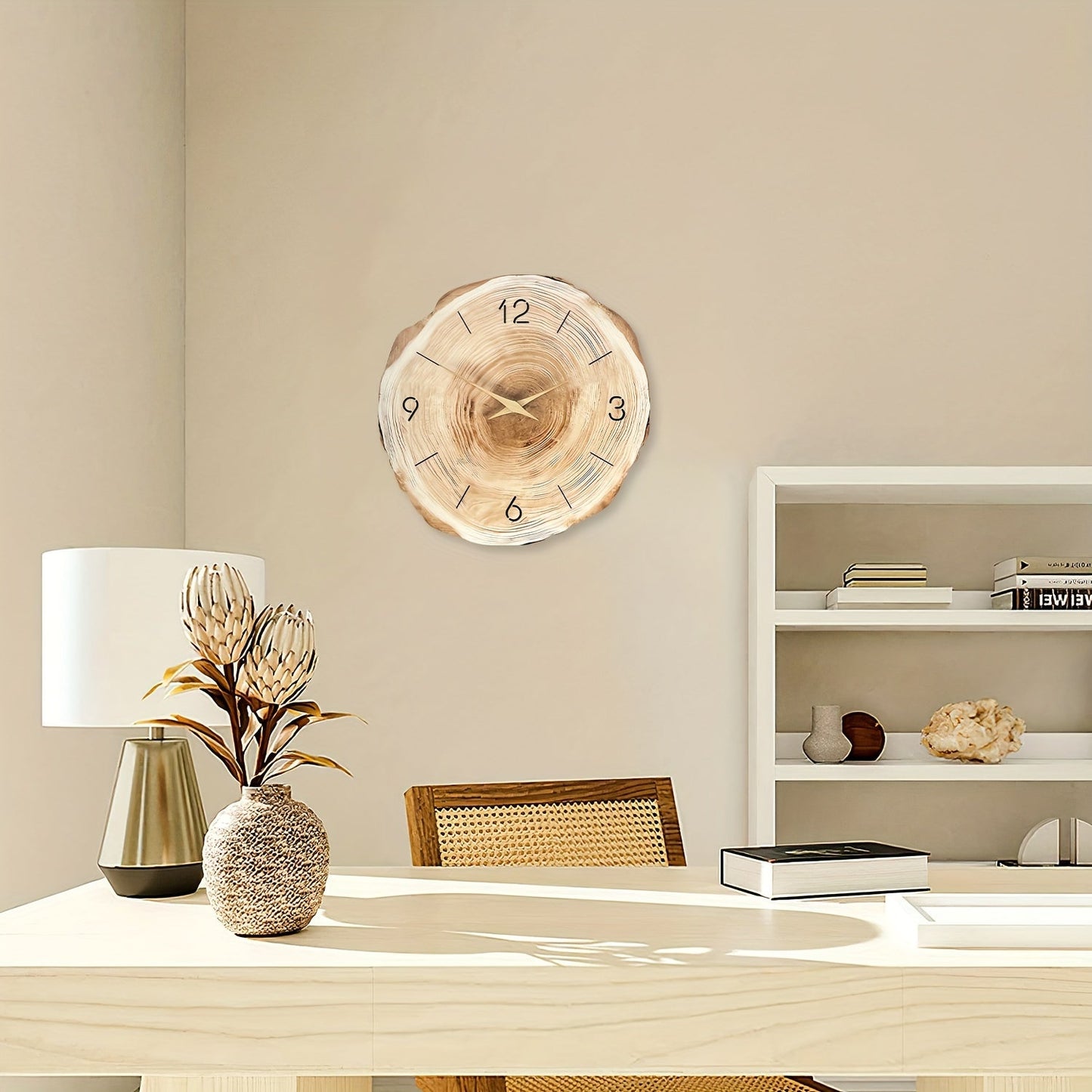 Stille Wanduhr Dandy | Moderne Holz-Wanduhr mit Textur 2