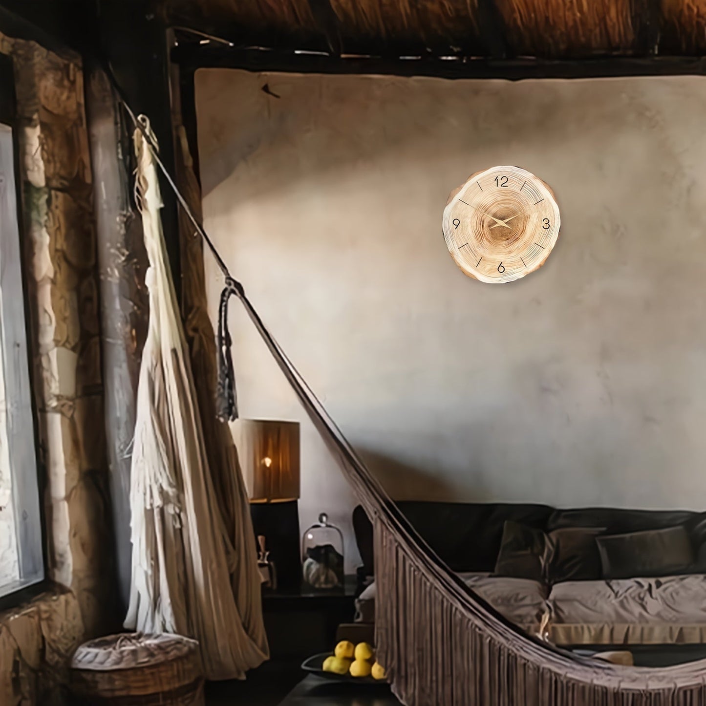 Stille Wanduhr Dandy | Moderne Holz-Wanduhr mit Textur 7