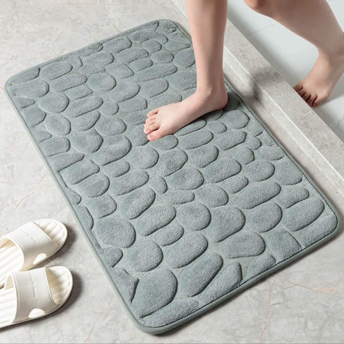 StoneySteps | Antislip Badmat mit Kasseienstruktur 12