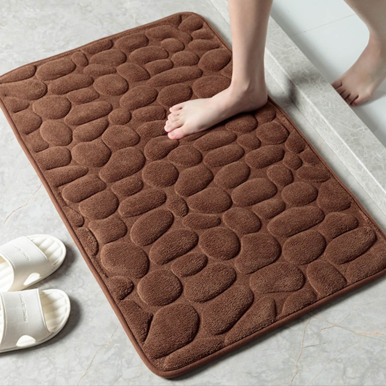 StoneySteps | Antislip Badmat mit Kasseienstruktur 13