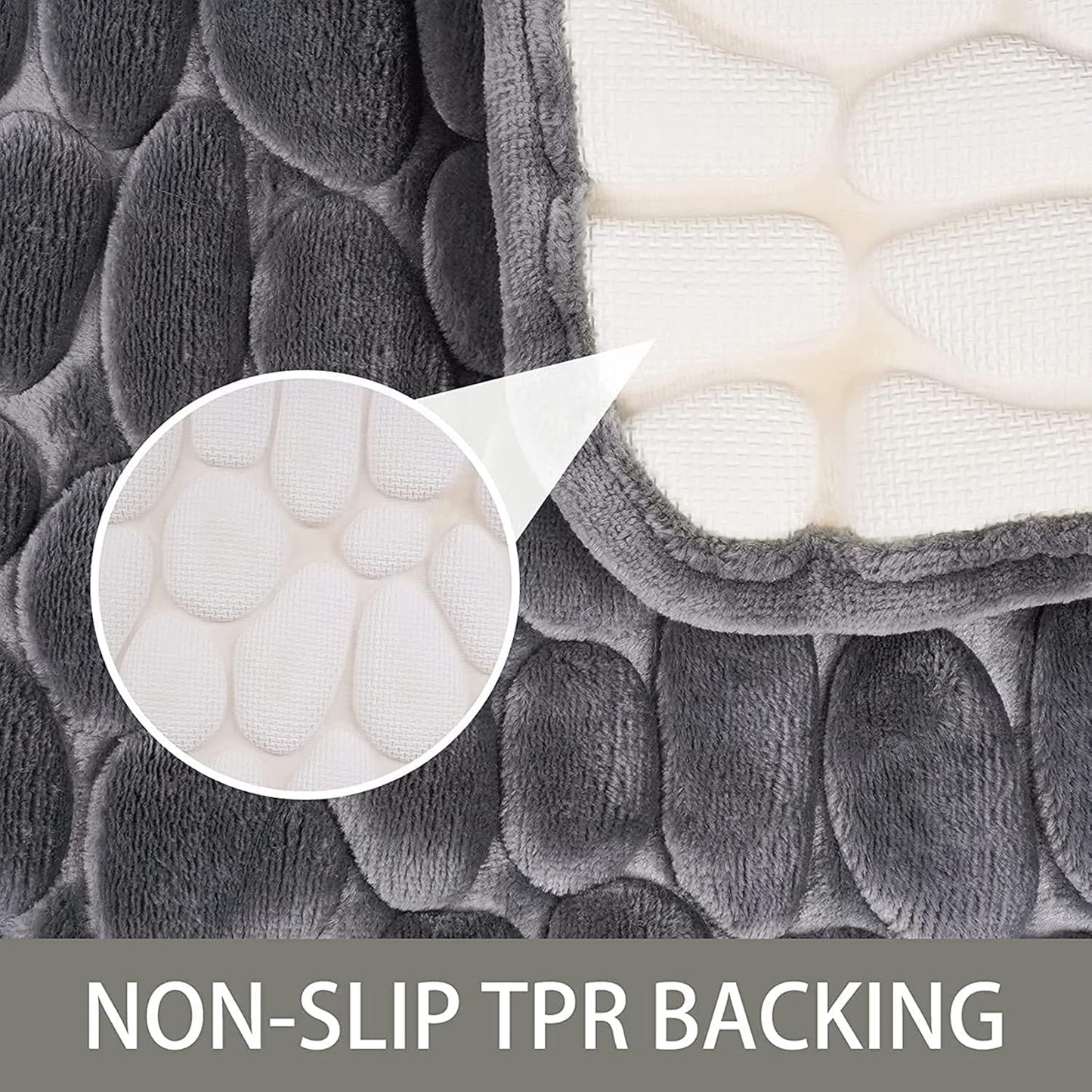 StoneySteps | Antislip Badmat mit Kasseienstruktur 3