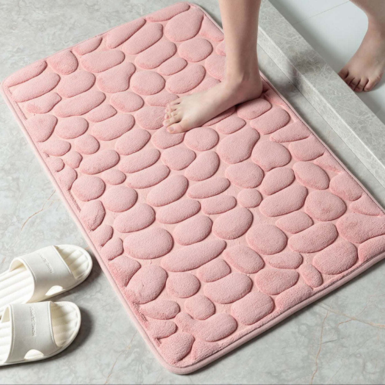 StoneySteps | Antislip Badmat mit Kasseienstruktur 6