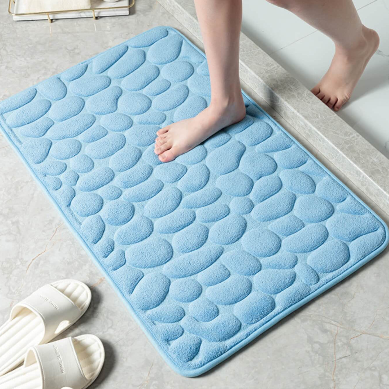 StoneySteps | Antislip Badmat mit Kasseienstruktur 8
