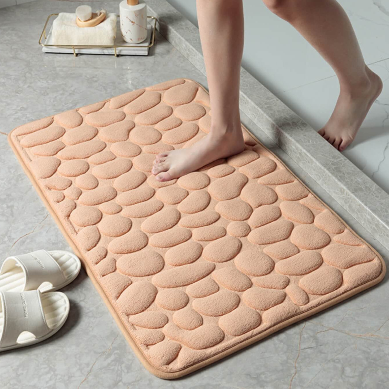 StoneySteps | Antislip Badmat mit Kasseienstruktur 9