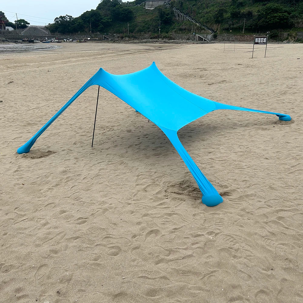 Strandzelt | Winddichtes Sonnenschutz Zelt für 3-4 Personen 2