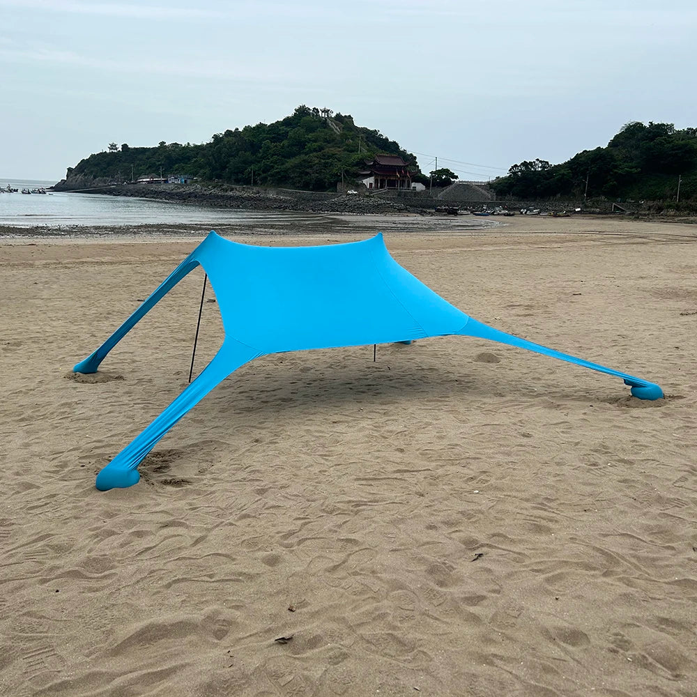 Strandzelt | Winddichtes Sonnenschutz Zelt für 3-4 Personen 3
