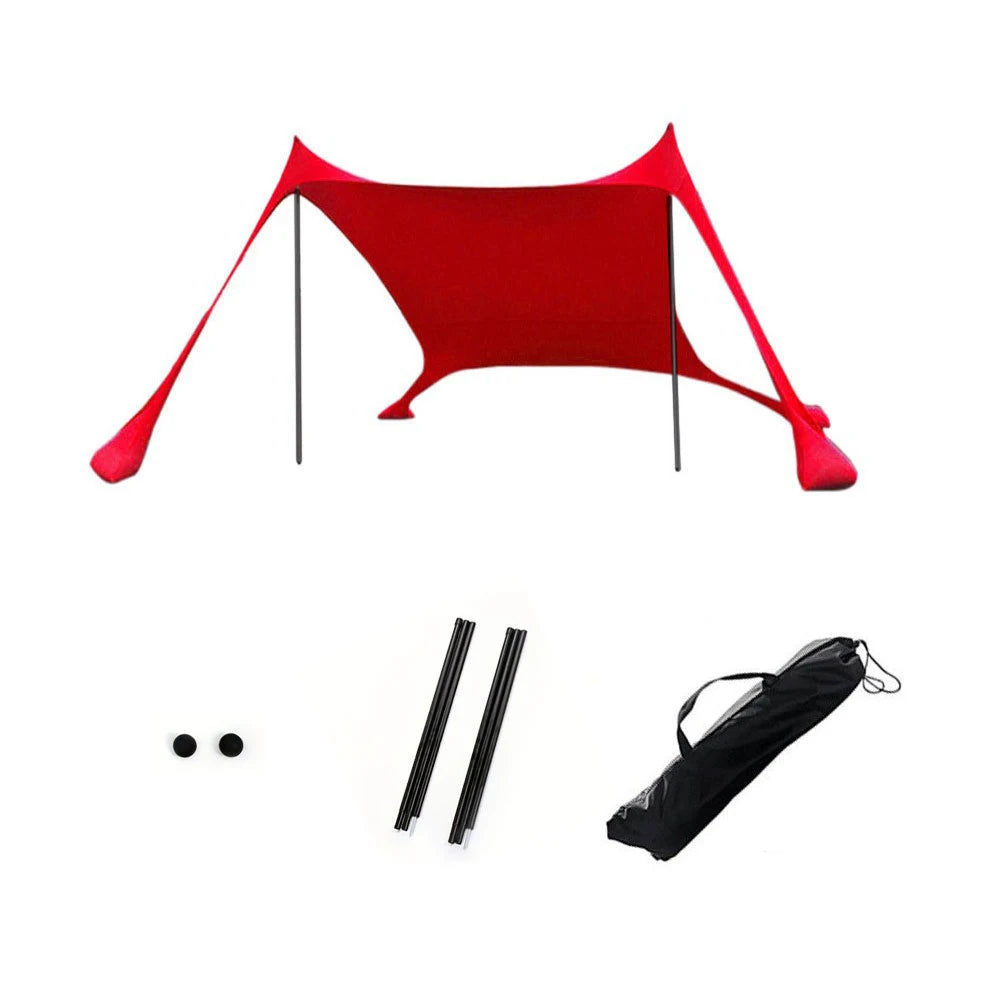 Strandzelt | Winddichtes Sonnenschutz Zelt für 3-4 Personen 6