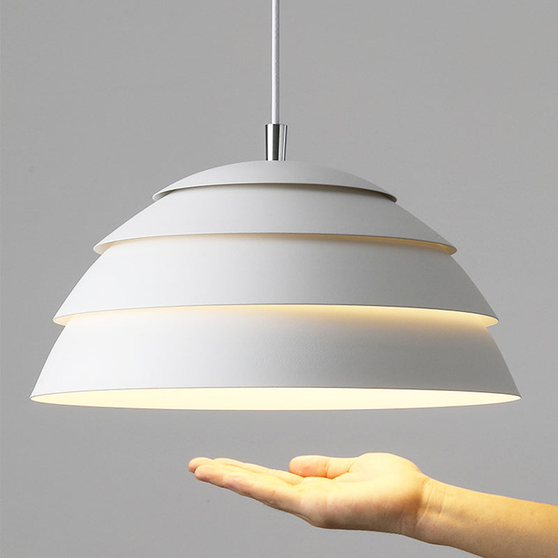 Dome Pot | Pendelleuchte Grau 39 cm Eisen/Aluminium 3