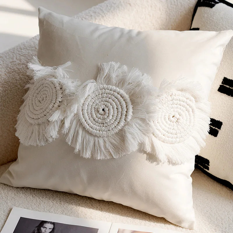 Theona | Kissenbezüge mit Eleganten Pferdedruck 30x50 cm & 45x45 cm 13