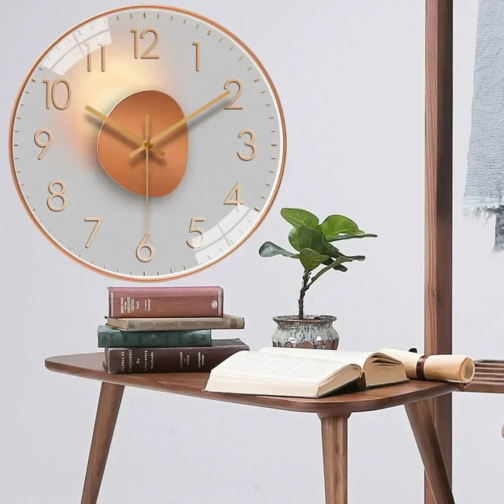 TimelessTick | Moderne Digitale Wanduhr Geräuschlos 30 cm 2