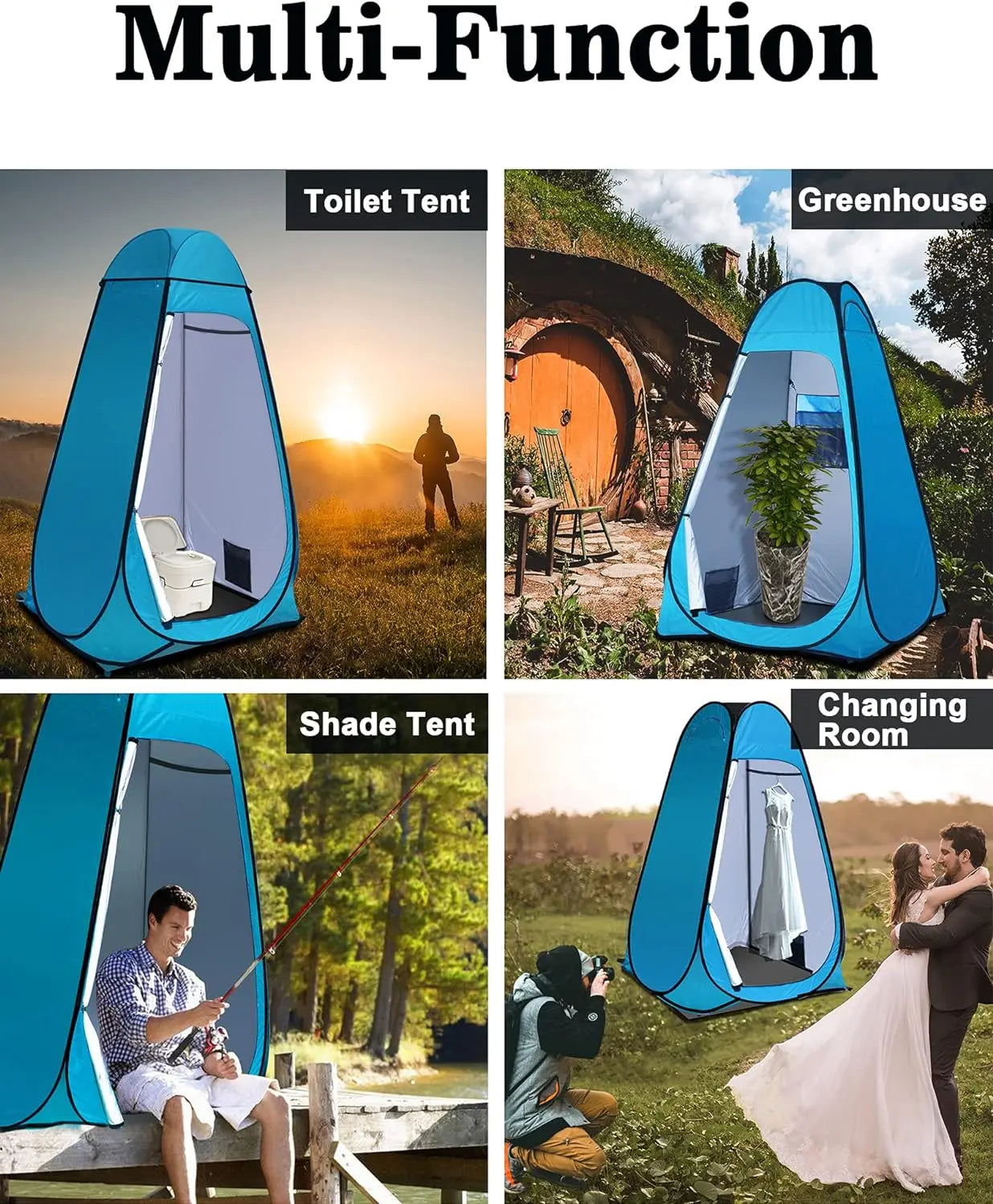 Tragbares Duschzelt | Umkleidezelt für Camping und Strand 1