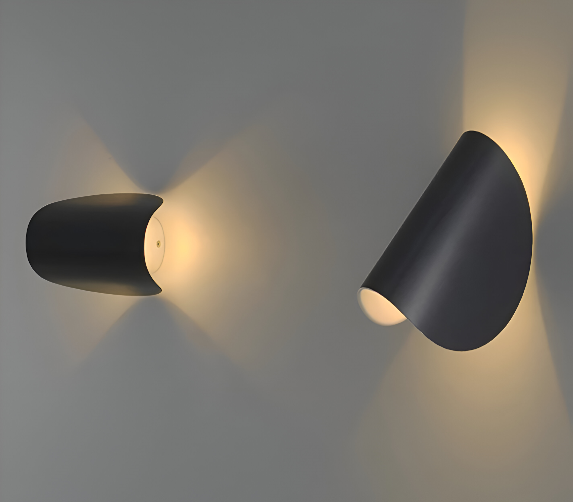 Twist | Drehbare LED Wandleuchte Schwarz aus Metall 3