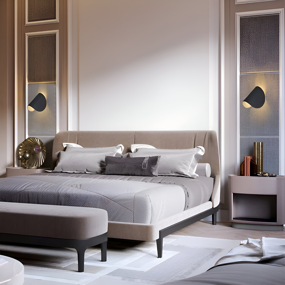 Twist | Drehbare LED Wandleuchte Schwarz aus Metall 6