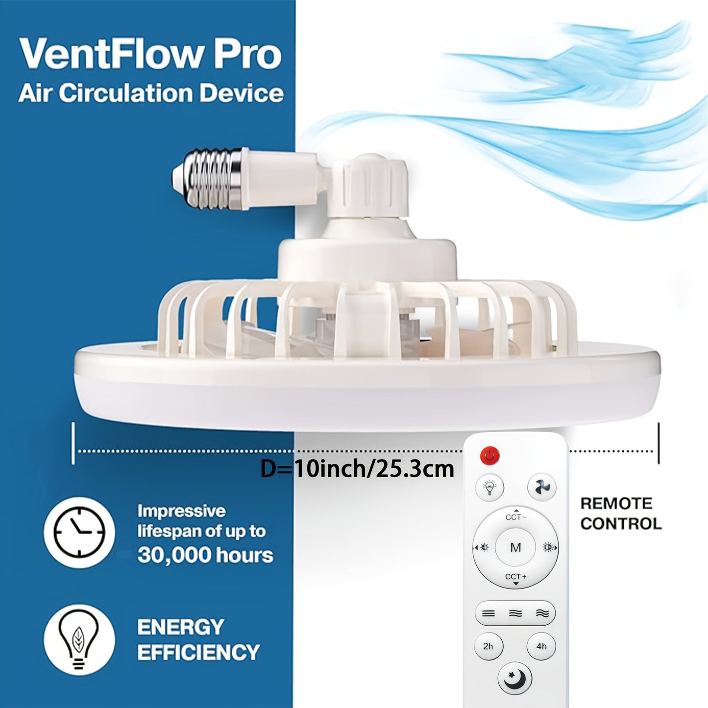 VeloFan | Deckenventilator Mit Licht & Fernbedienung, Leise 5