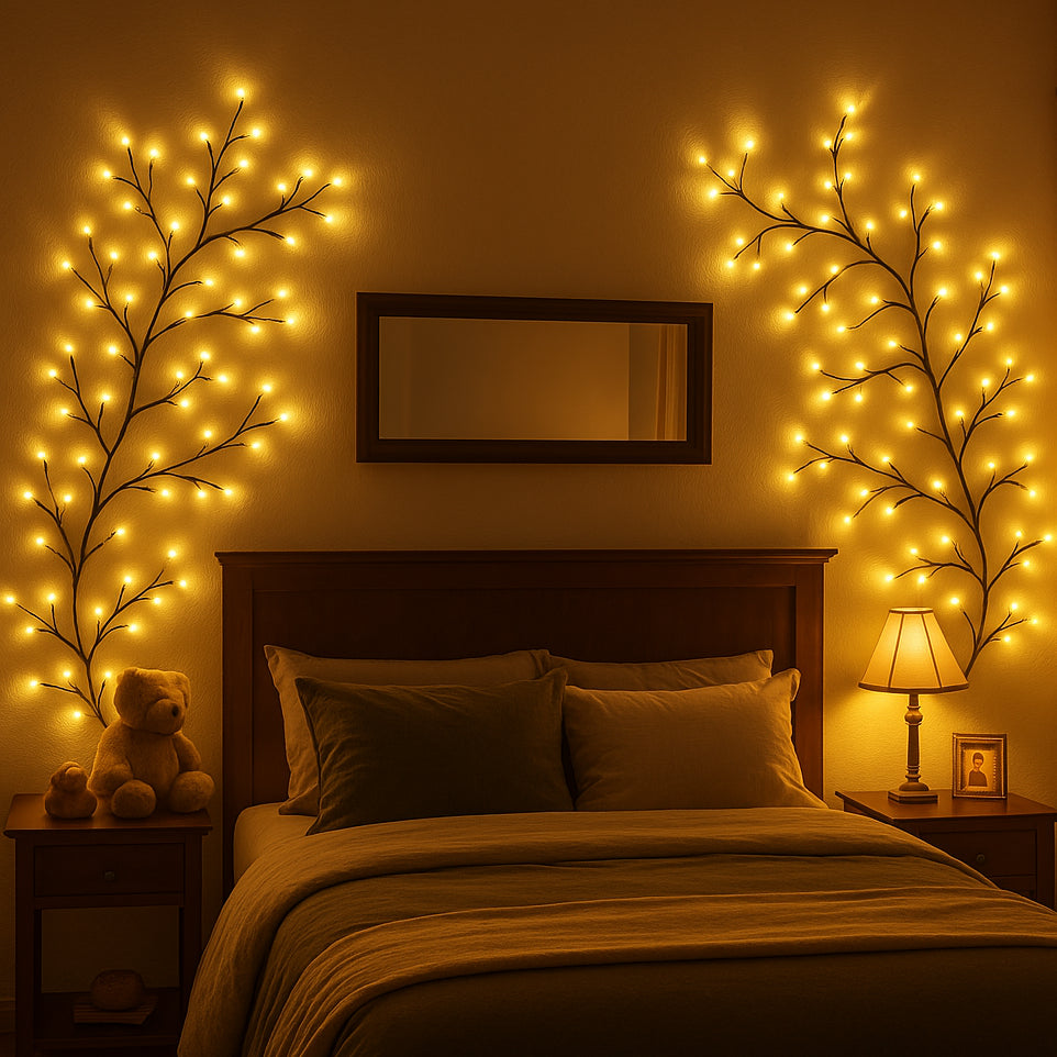 Verzauberte Weidenrebe | LED Lichterkette mit Fernbedienung 1