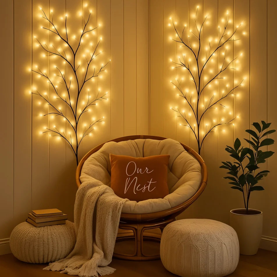 Verzauberte Weidenrebe | LED Lichterkette mit Fernbedienung 3