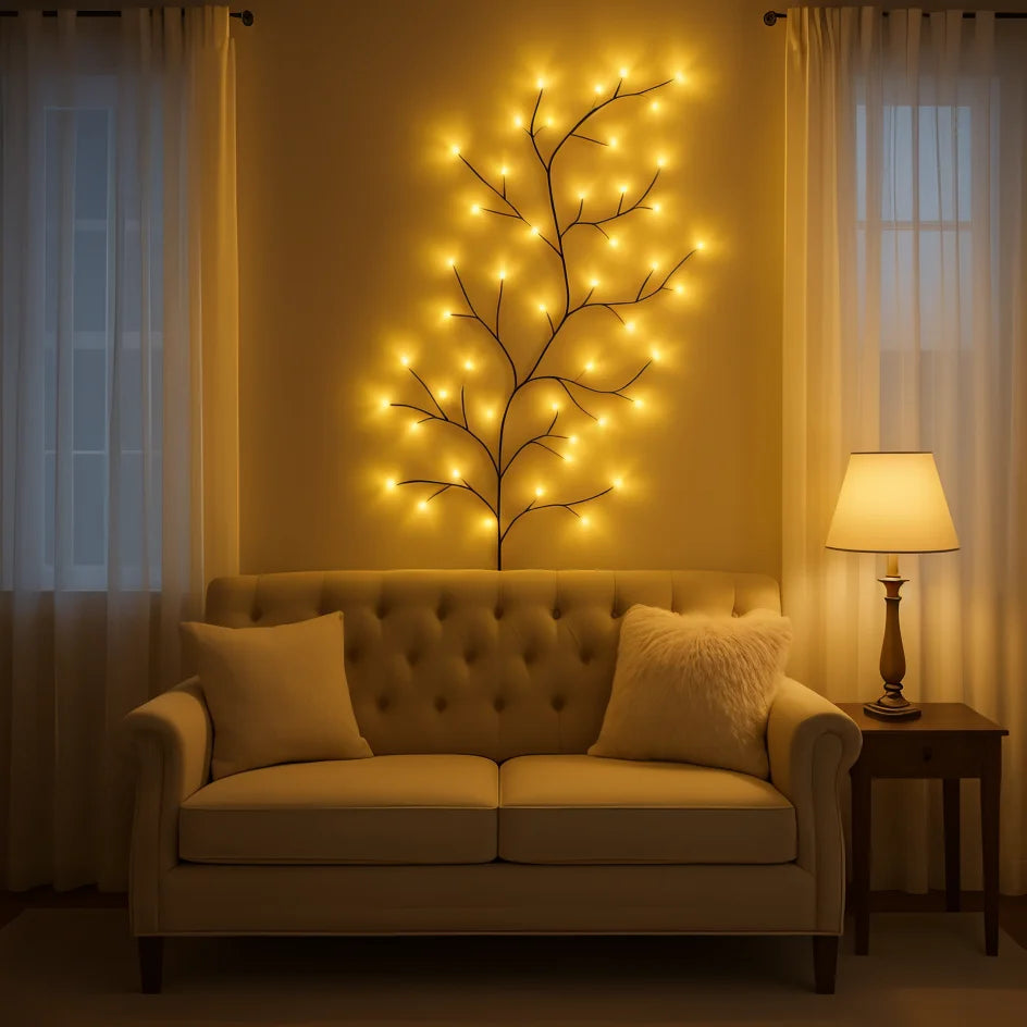Verzauberte Weidenrebe | LED Lichterkette mit Fernbedienung 6