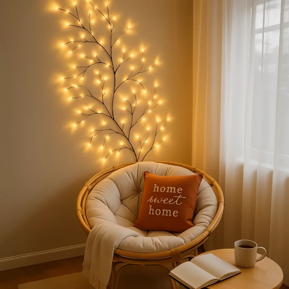 Verzauberte Weidenrebe | LED Lichterkette mit Fernbedienung 7