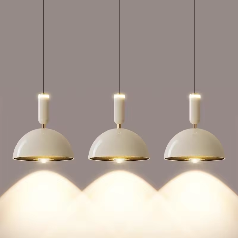 Nordic Macaron Pendelleuchte für Esszimmer | Moderne Hängelampe mit Warmem Licht, Aluminium und Acryl, 10W LED, Ø 20.3cm-6