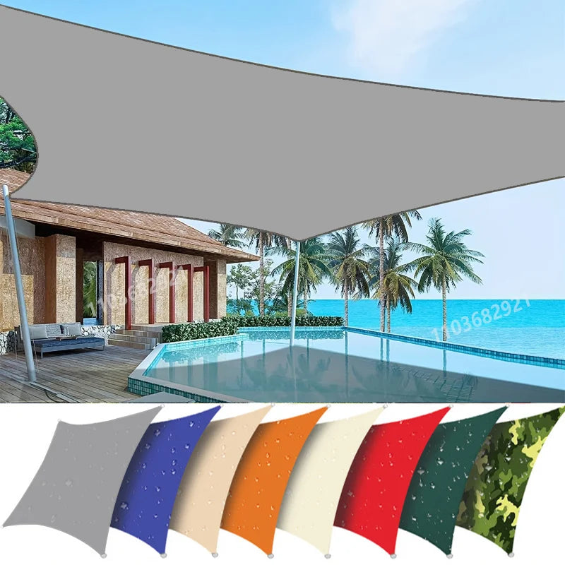 Wasserdichtes Sonnensegel Rechteckig | Sonnenschutz für Terrasse, Balkon 0