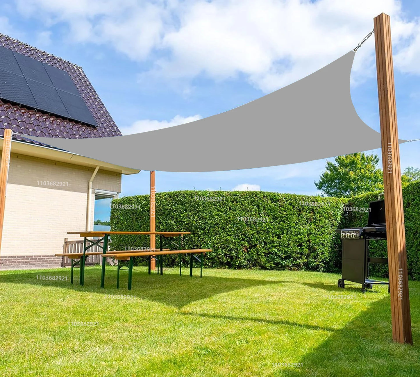 Wasserdichtes Sonnensegel Rechteckig | Sonnenschutz für Terrasse, Balkon 3