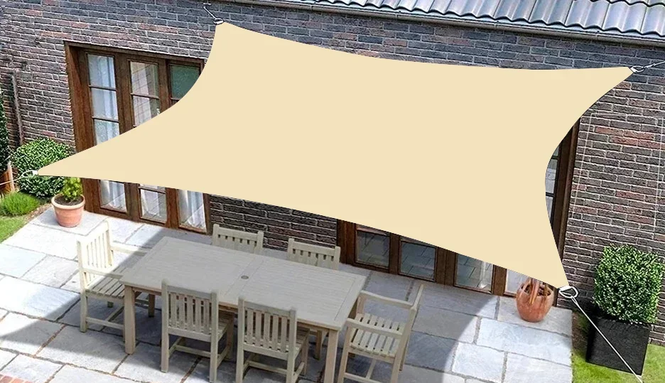 Waterdicht zonnescherm rechthoekig | terras- en balkonbescherming