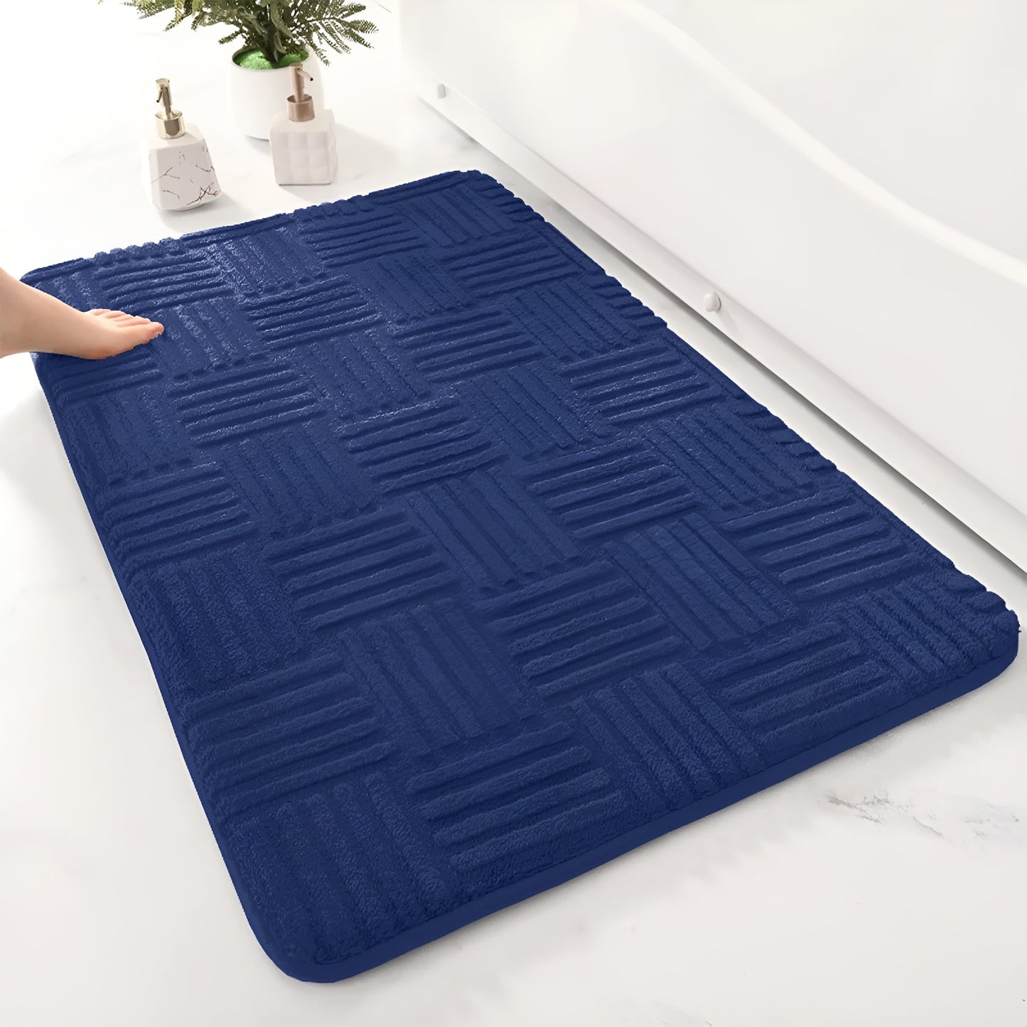 Weiche Badematte | Rutschfester Badezimmerteppich 41x60 cm 6