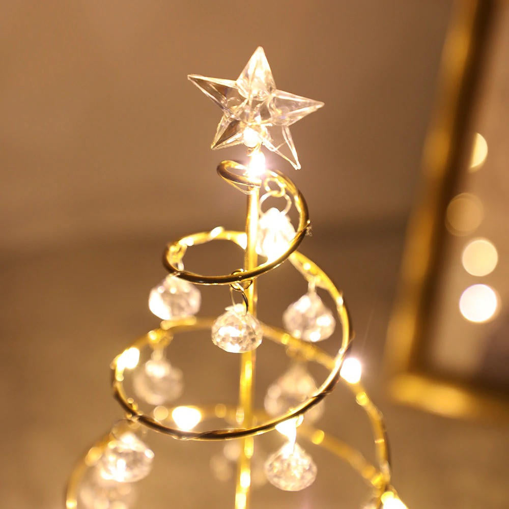 Weihnachtliche Lampe Gold | LED Weihnachtsbeleuchtung 3
